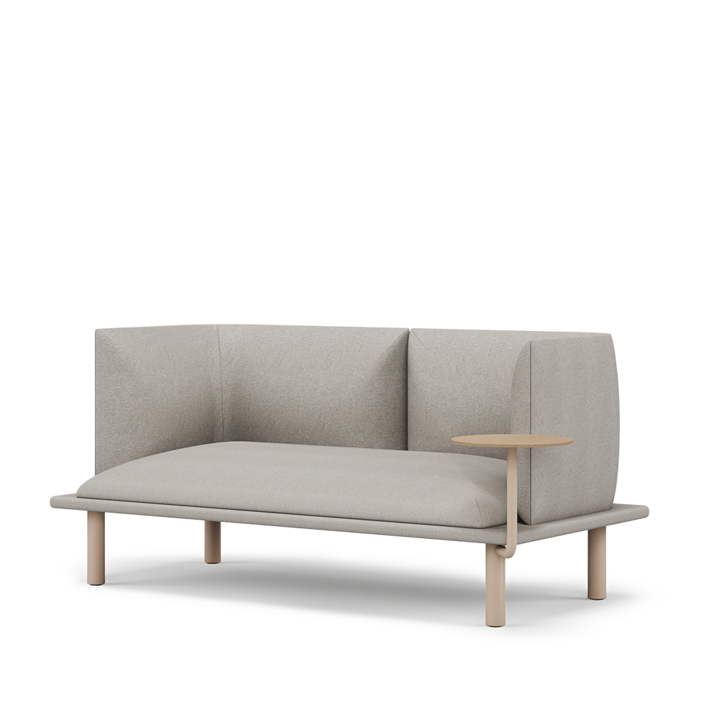 Multis sofa, Two seats, a modular system for a comfortable workspace